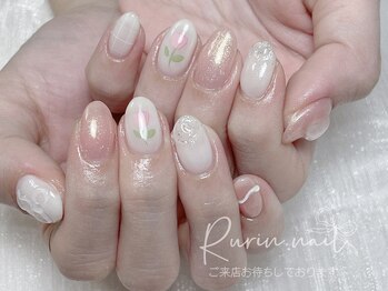 ルリン(Rurin)/ピンクネイル/人気なデザイン