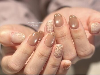 アメリアンドカシェット(Amelie&Cachette)/ニュアンスネイル:aoi