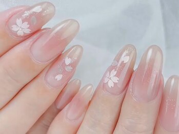 ノーラスリエン 銀座(NOLASLIEN)の写真/大人可愛い春ネイルも人気♪『定額ネイル¥8800~』トレンドを取り入れながら洗練された大人の指先に＊