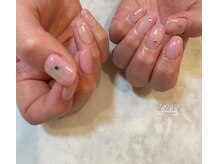 ネイルサロンリュクス (nailsalon Luxe)/ダスティピンク変形フレンチ