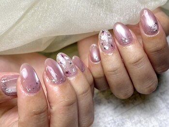 【パラジェルネイル　押し花】