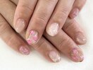 【森】手描きバラネイル