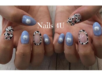 ネイルズフォーユー(Nails 4 U)/牛柄