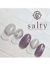 ネイルアンドアイラッシュサロン ソルティ 寺田町(salty)/ニュアンスネイル