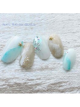 ネイルサロン クイル(QUILL)/7月ホワイト(3)