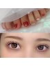NAIL×eyelash同時☆［ネット予約不可］フラット130本＋フットシンプル