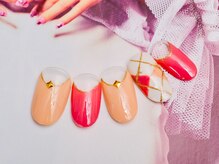 ネイルヴィーナス(NailVenus)/アーガイル柄ネイル