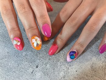 シェルflowerアート