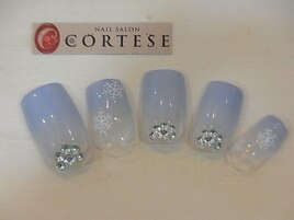 雪の結晶・グラデ・マシン不使用