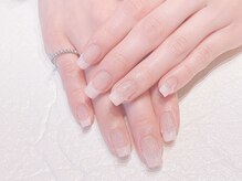 ブレスネイル(brace Nail)/ラメがけキラキラフレンチ