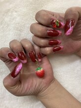 爪ゃ/ゆらゆらいちごちゃん爪