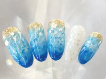 ラリュールネイル(L'Allure nail)/波ネイル￥8200