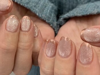 クレモアネイル 池袋西口店(CLEMORE NAIL)/マグネットミラーフレンチ