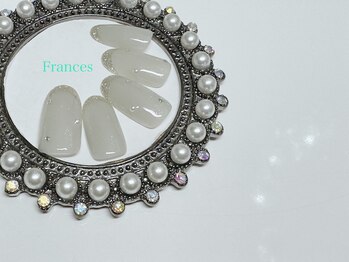 フランセス(Frances)/新作 ラメフレンチ×ストーン