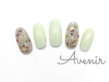 アヴィニール 表参道(Avenir)/大人ドライフラワー　ネイル