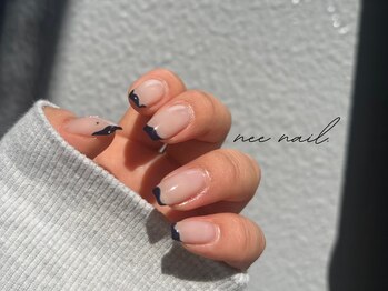 ニーネイル(nee nail.)/うねうねフレンチnail
