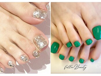 アイ アンド ネイルデイ 桂(EYE＆NAIL DAY)の写真/足元からおしゃれに♪フットネイルの季節！ワンカラーから定額デザインまで◎