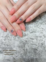 プライベート ネイルサロン マーマ(murmur)/ピンクビジューネイル