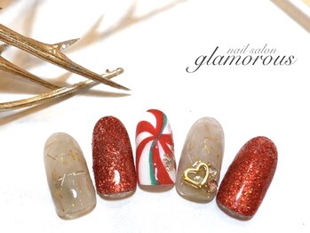 ネイルグラマラス 西新井店/《パラジェル》クリスマスネイル