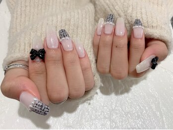 ネイルキュート アンド クールラッシュ 亀有店(nailcute & CoolLash)/ツイードネイル