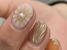 クレモアネイル 池袋西口店(CLEMORE NAIL)/ぷっくりフラワーネイル
