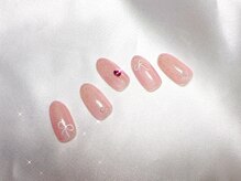 シェリーピンク(cherie pink)/キラキラ可愛いピンクネイル♪