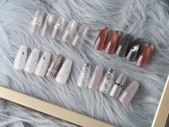 リラク＆ネイル/Sourire＆mureuxの写真/≪淡路駅徒歩３分≫人気のlaau nail、enoiの商材取扱★自爪に優しいベース一層残しフィルイン施術￥5800～