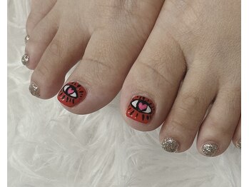 リブヴァラ(Lib Valla)/フットネイル/手描きアート