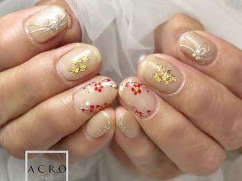 アクロネイル アンド アイ(ACRO NAIL&EYE)/お客様☆お正月ネイル