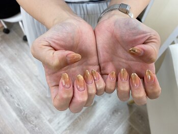 アバネイル 藤が丘(AVA NAIL)/【ミラーグラデーションネイル】