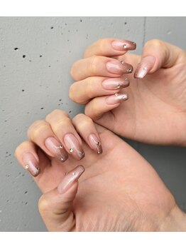 ラメグラ★ストーンネイル