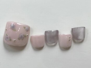ネイルメゾン 天神店(NAIL MAISON)/バラピンクマグネット¥7000