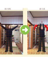 サプライズ整体院/ 30代ママさんの肩こり初回結果