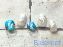 ネイルアンドまつげエクステ ブルーリーフ 四谷三丁目店(Blue Reef)/キラキラニュアンスネイル