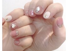 エムスラッシュアヴェダ 自由が丘(M.SLASH AVEDA)/シェル×ミラーフレンチ