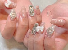 フルゥ エビス(fl EBISU.)/ワンホン/リボン/きらきらネイル