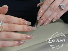 ラメール(La mer)/シンプルキラキラネイル