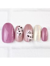 ネイルサロン マリブ(Maribu)/アート2本　レオパードネイル