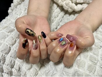 シーネイル(c' nail)の写真/【design art free 8000yen(off込)】nuance nail 専門店*nuance nailで指先までおしゃれに*open－23:00☆