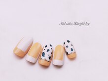 ネイルサロン ハートフルキー(Heartful key)/ダルメシアンネイル¥10500