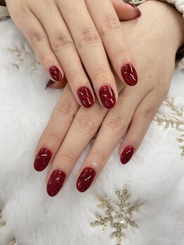 アルトビューティーギャラリー(ARTO beauty gallery)/Cute red with glitter