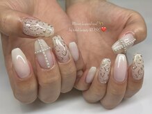 トータルビューティーローズ(Rose)/ミラーレオパードネイル