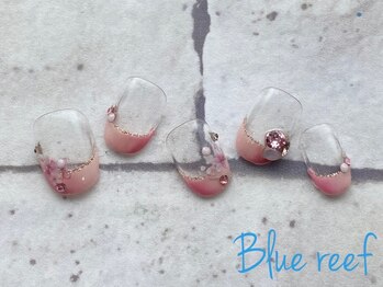 ネイルアンドまつげエクステ ブルーリーフ 四谷三丁目店(Blue Reef)/さくらフレンチネイル