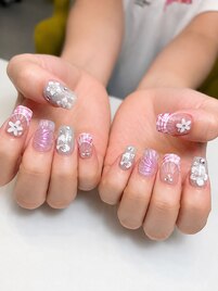 【ジェル】貝殻ネイル