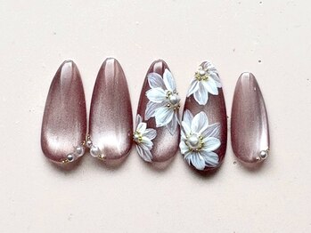 リリネイル 四日市(Lili nail)の写真/「季節のフラワー定額」新規7,500 初回ハンドスパ付