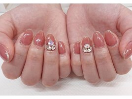 maoラメライン×ビジュー盛り