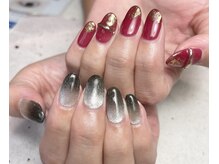 ヘアーアンドネイル ルシア(Hair&Nail Lucia)/冬のマグネット×粘土ジェル