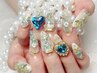 ★人気No.1HAND★150分ゴテゴテ持ち込みデザイン（高級パーツあり）¥11000