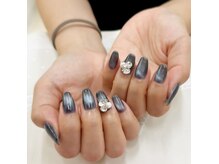 プルミエ ネイル(Premier Nail)の雰囲気（ダークネイビー★マグネットジェル）