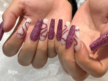 ビジュアンダー(Biju_)の写真/【長さもデザインも、もっと自由に☆】アクリルスカルプで叶える“私らしさ”を楽しむネイル♪